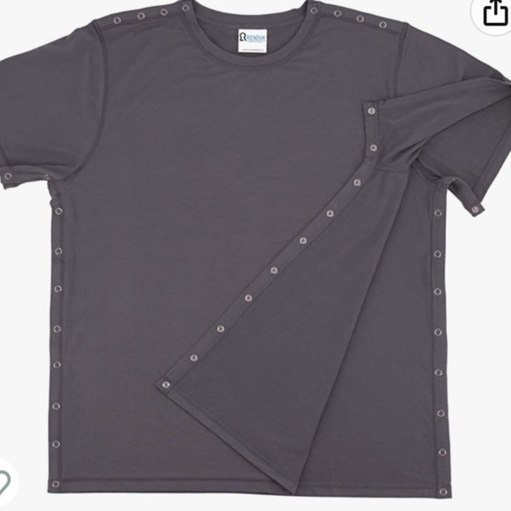 Medical Surgical Tee with Snaps